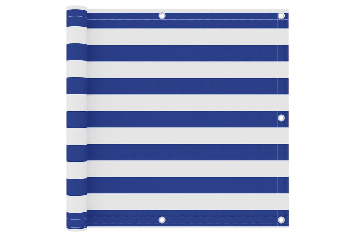 vidaXL 134918 Balcony Screen White And Blue 90x500cm Oxford Fabric