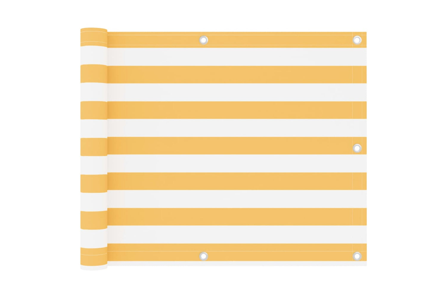 vidaXL 134903 Balcony Screen White And Yellow 75x600cm Oxford Fabric