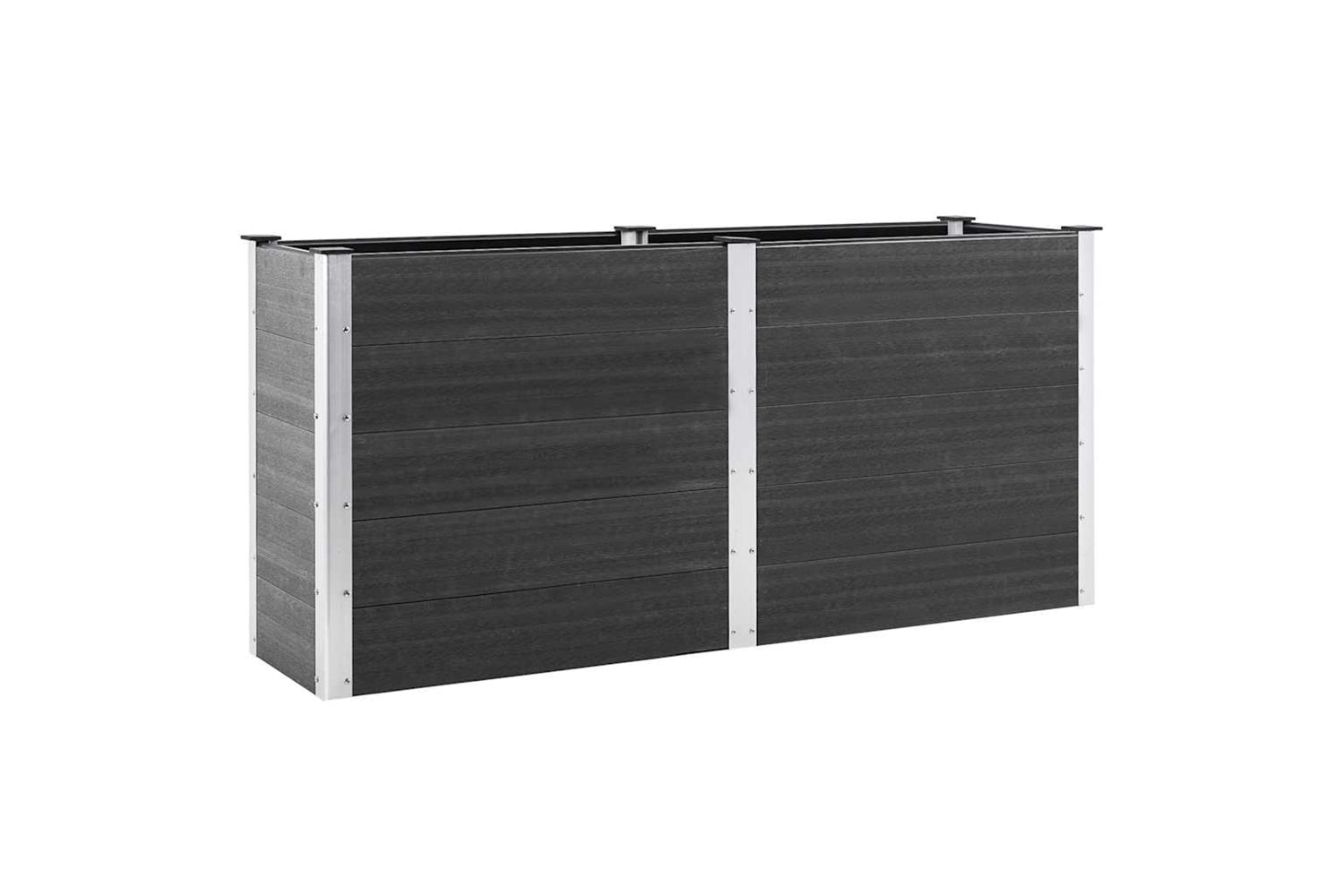 vidaXL 318096 Garden Raised Bed 200x50x91cm Wpc Grey