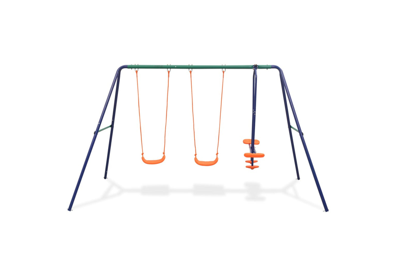 Vidaxl 91358 Swing Set With 4 Seats Orange-2