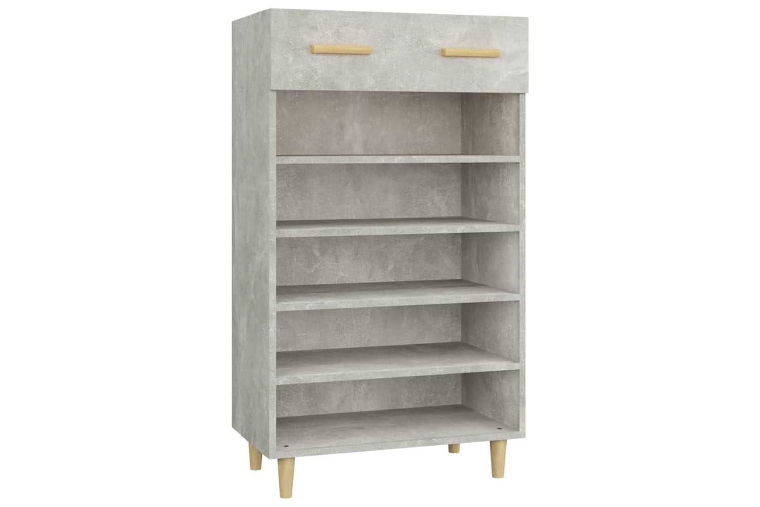 vidaXL 812784 Shoe Cabinet Concrete Grey 60x35x105cm Engineered Wood