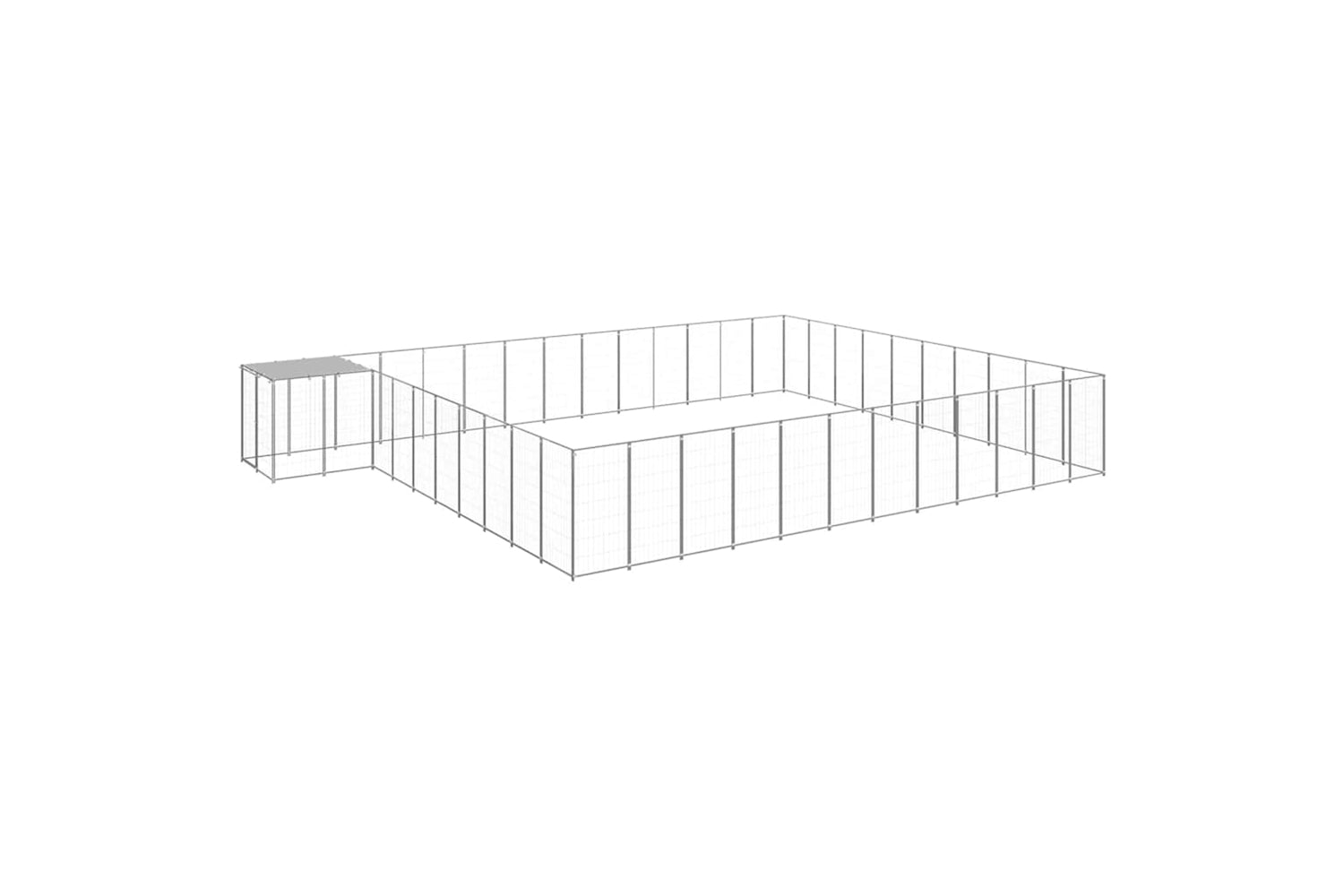 Vidaxl 3082248 Dog Kennel Silver 37.51 M2 Steel