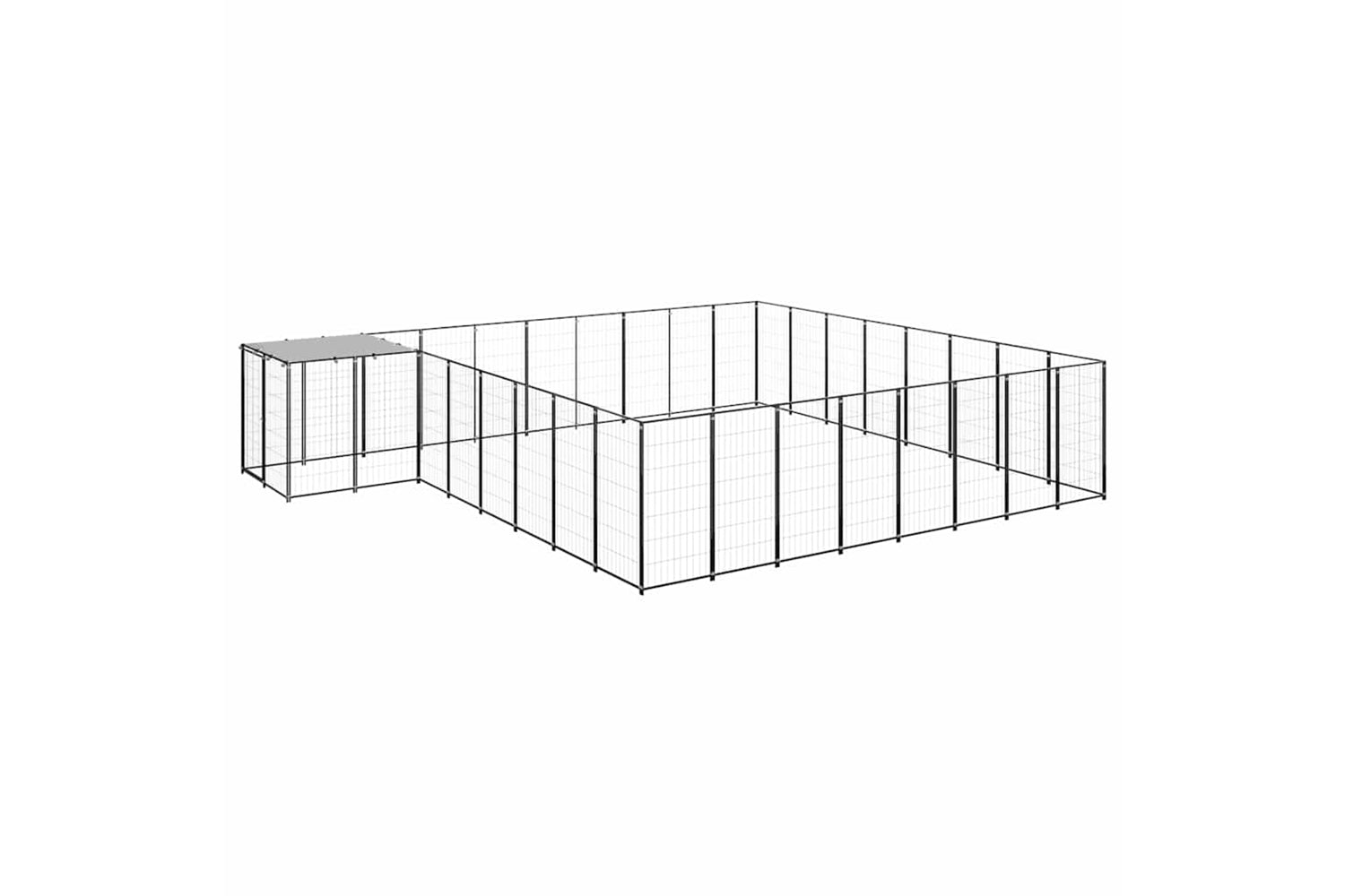 Vidaxl 3082228 Dog Kennel Black 20.57 M2 Steel