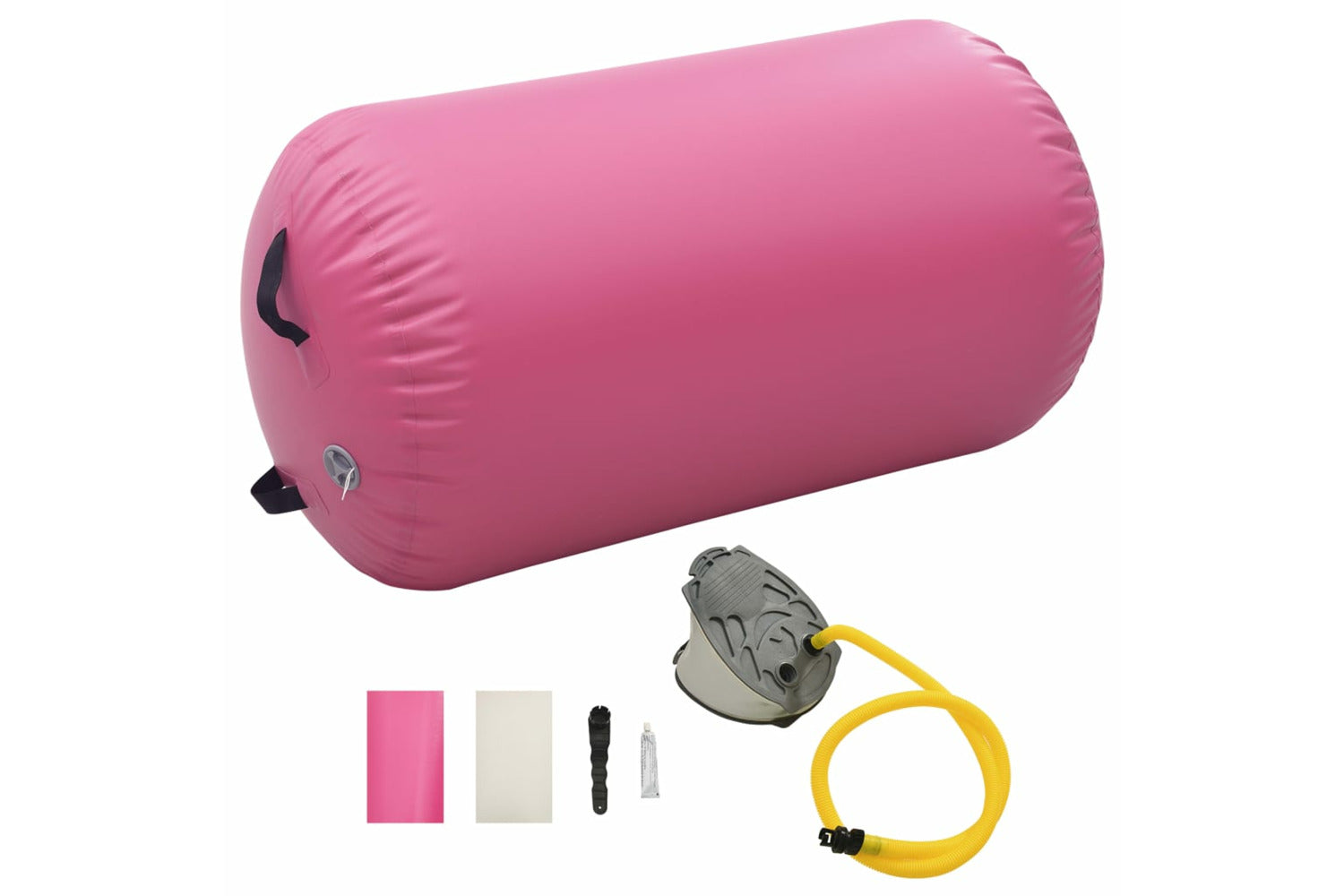 vidaXL 92712 Inflatable Gymnastic Roll With Pump 100x60cm Pvc Pink-2