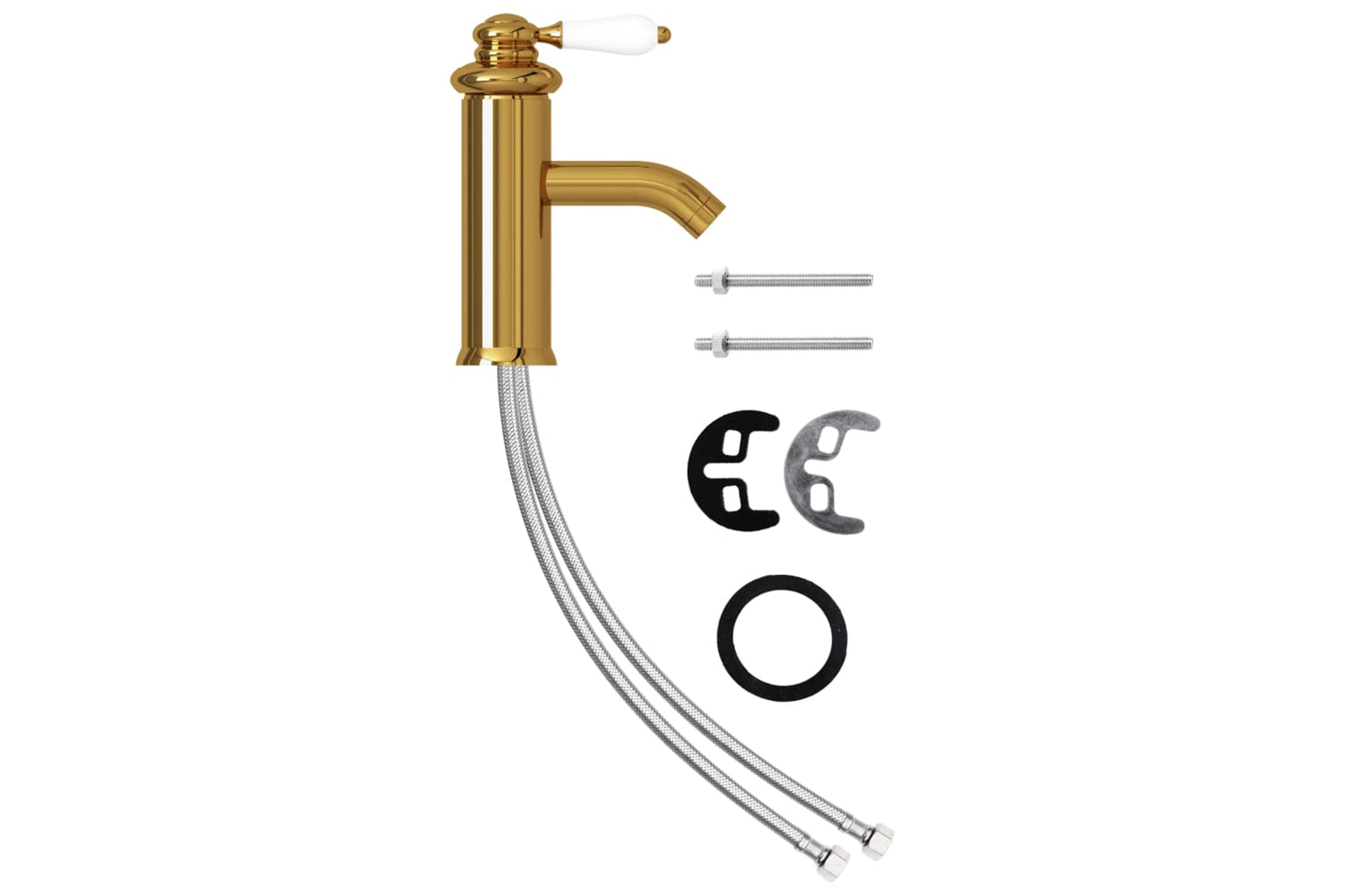 vidaXL 149072 Bathroom Basin Faucet Gold 130x180mm