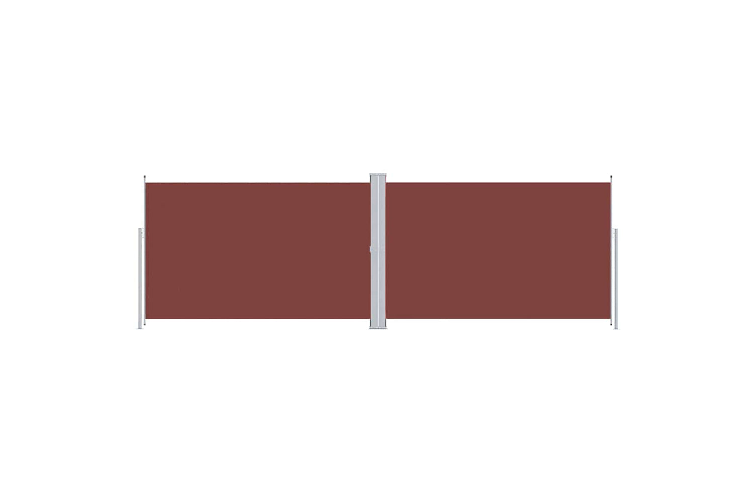 vidaXL 318015 Retractable Side Awning Brown 220x600cm