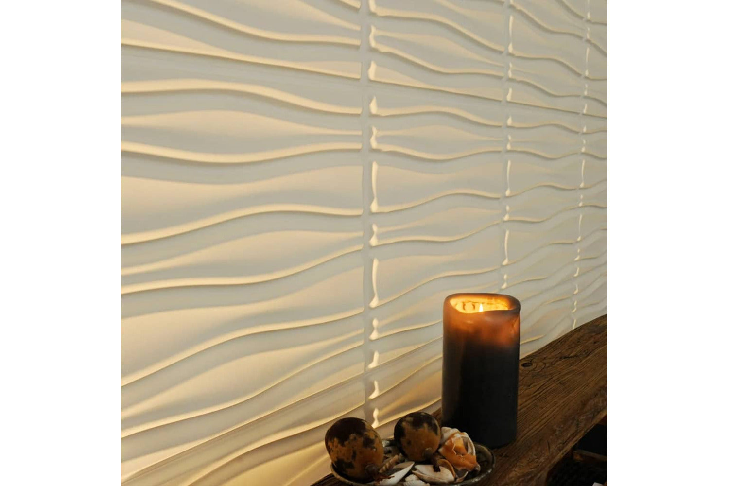 Wallart 412828 3d Wall Panels Flows 12 Pcs Ga-wa14-6
