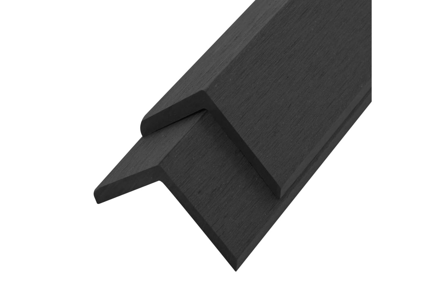 vidaXL 45020 5 Pcs Decking Angle Trims Wpc 170cm Black-2