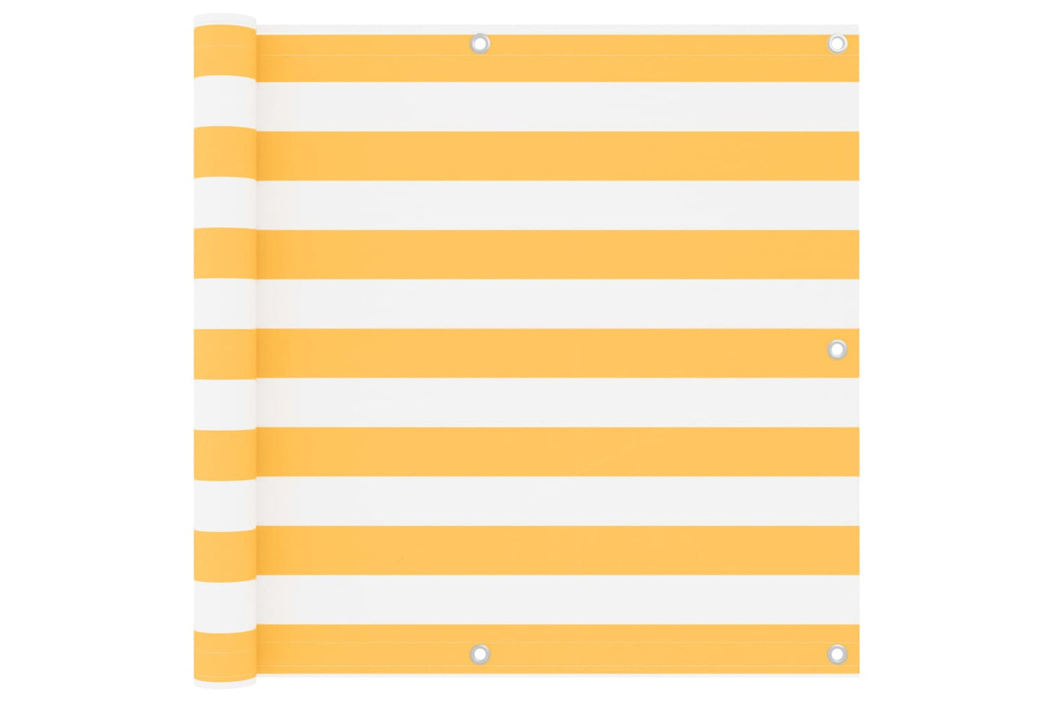 vidaXL 134907 Balcony Screen White And Yellow 90x600cm Oxford Fabric