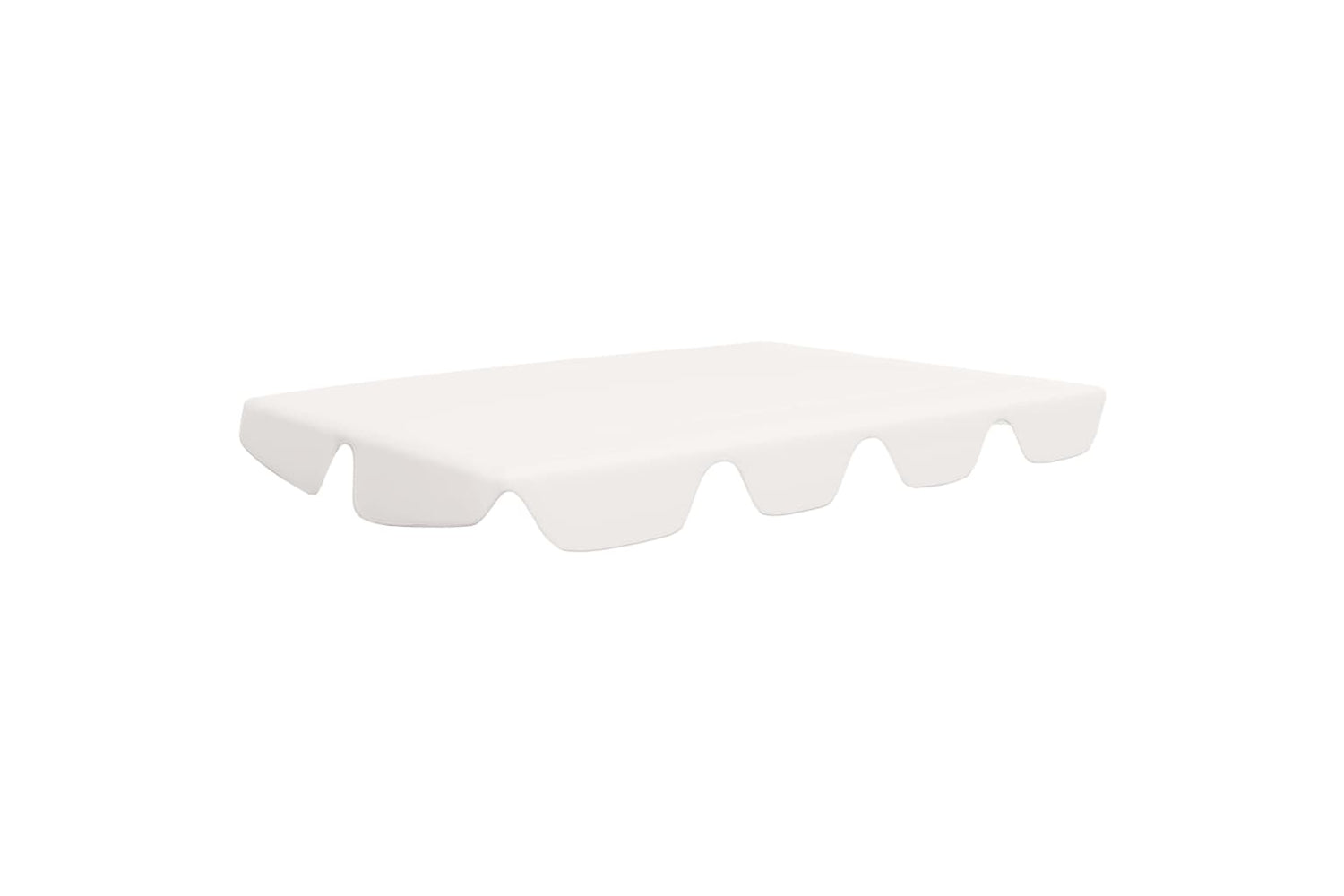 vidaXL Replacement Canopy For Garden Swing White 188/168x145/110cm