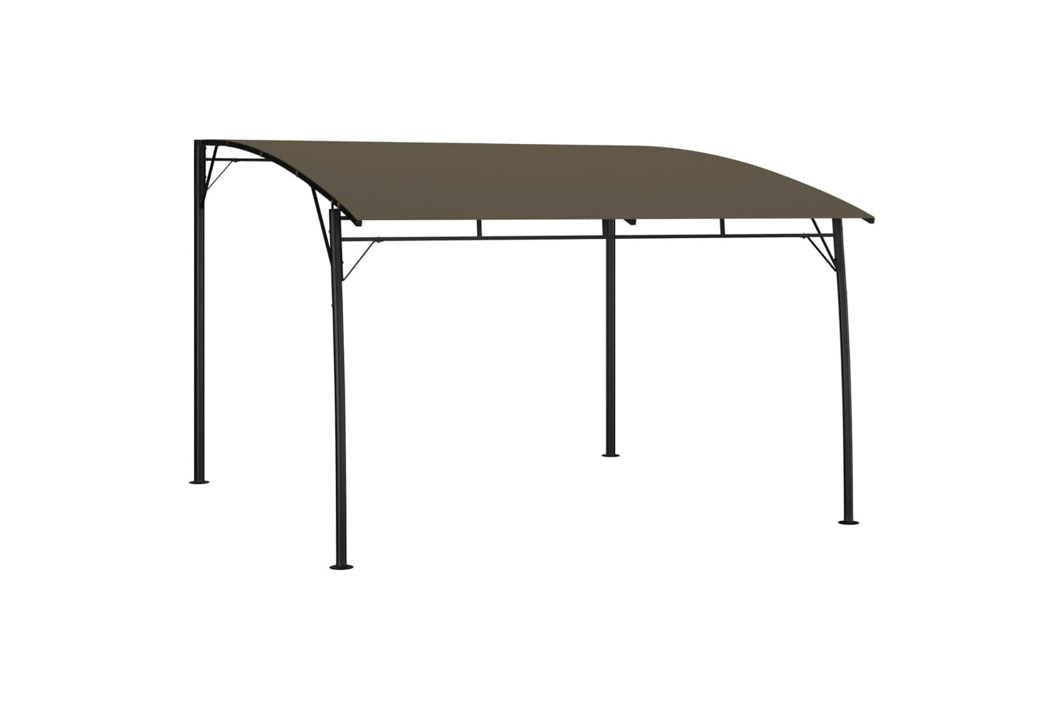 Vidaxl 312254 Garden Sunshade Awning 3x3x2.55 M Taupe