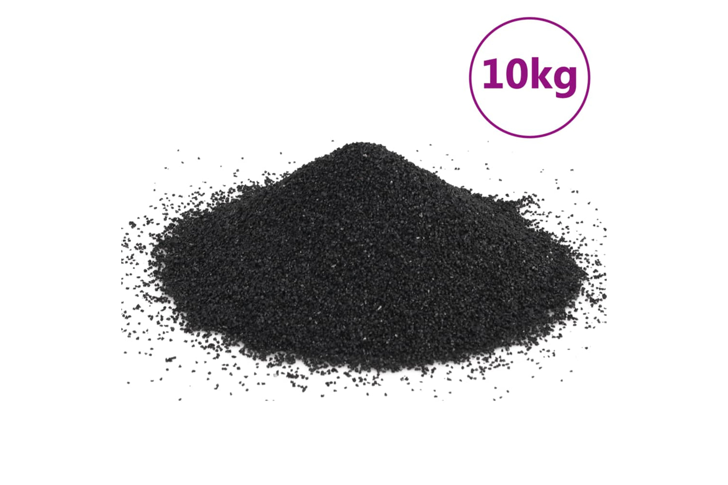 vidaXL 155293 Aquarium Sand 10 Kg Black 0.2-2mm