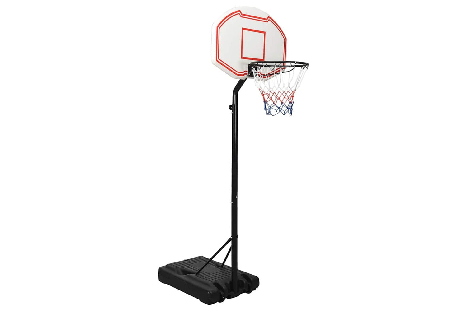 Vidaxl Basketball Stand White 237-307 Cm Polyethene-2