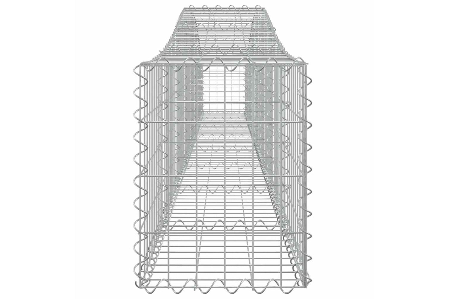 vidaXL 153402 Arched Gabion Basket 400x30x40/60cm Galvanised Iron-3