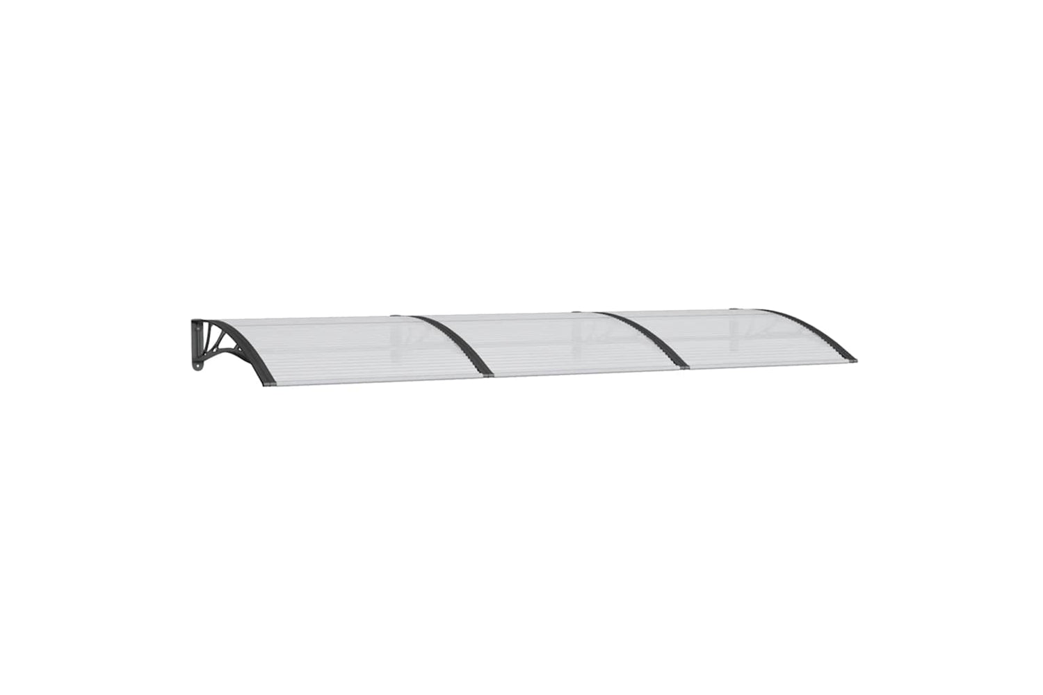 vidaXL Door Canopy Black 300x100cm Polycarbonate