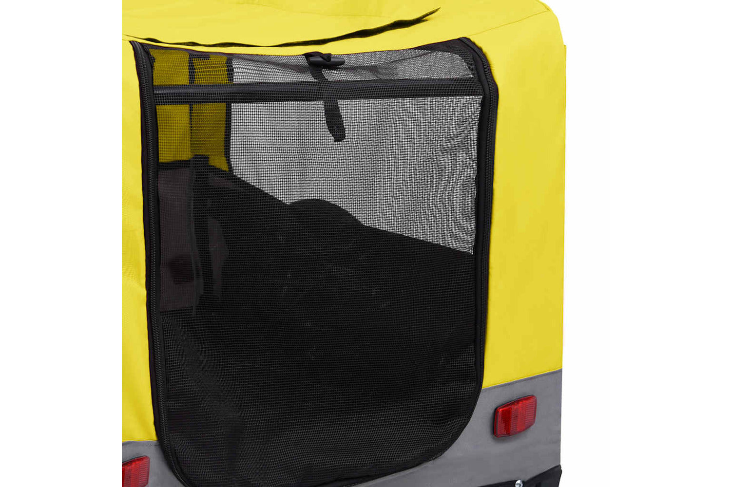 Vidaxl 2-in-1 Pet Bike Trailer & Jogging Stroller Yellow And Grey-8