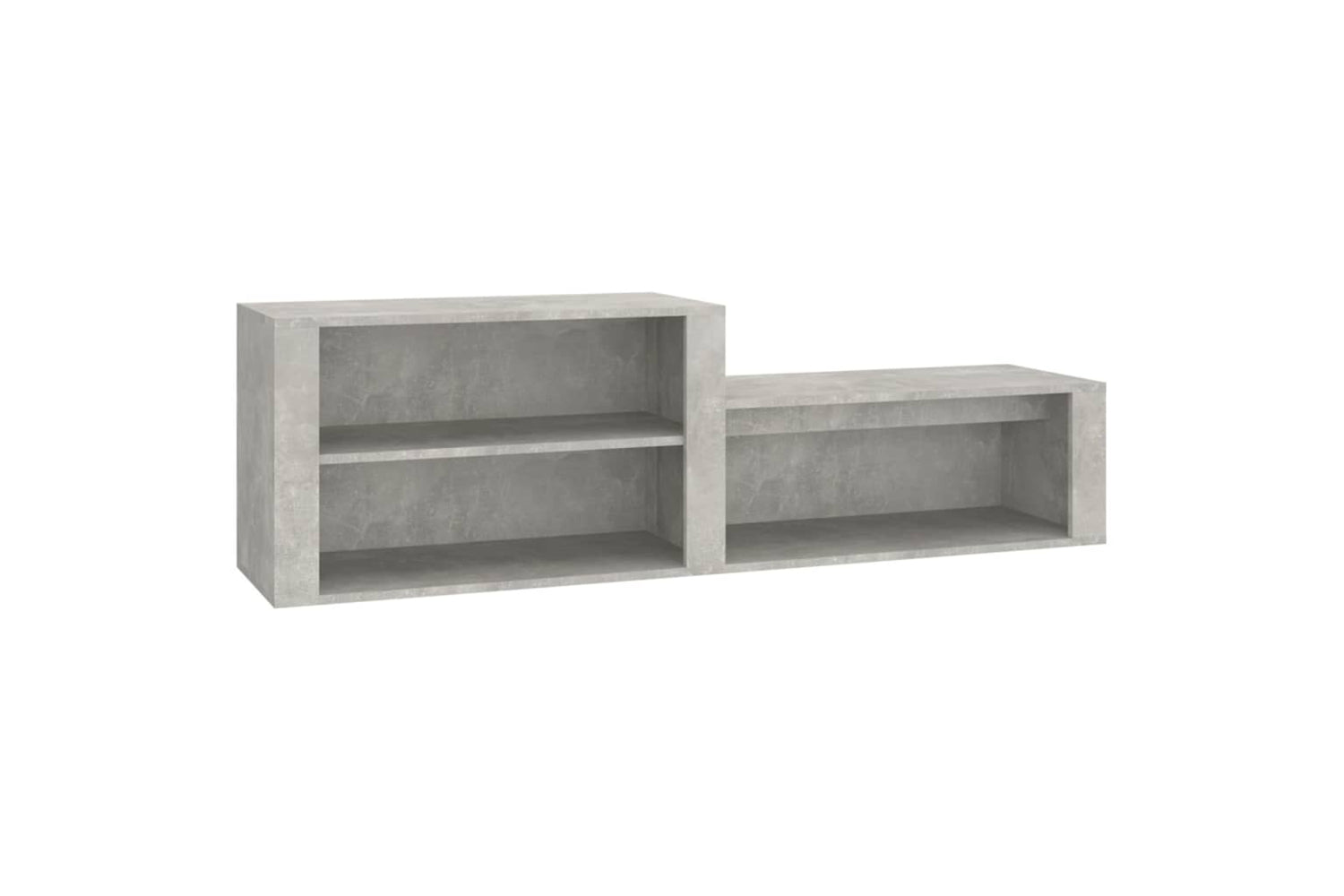 vidaXL 816916 Shoe Cabinet Concrete Grey 150x35x45cm Engineered Wood