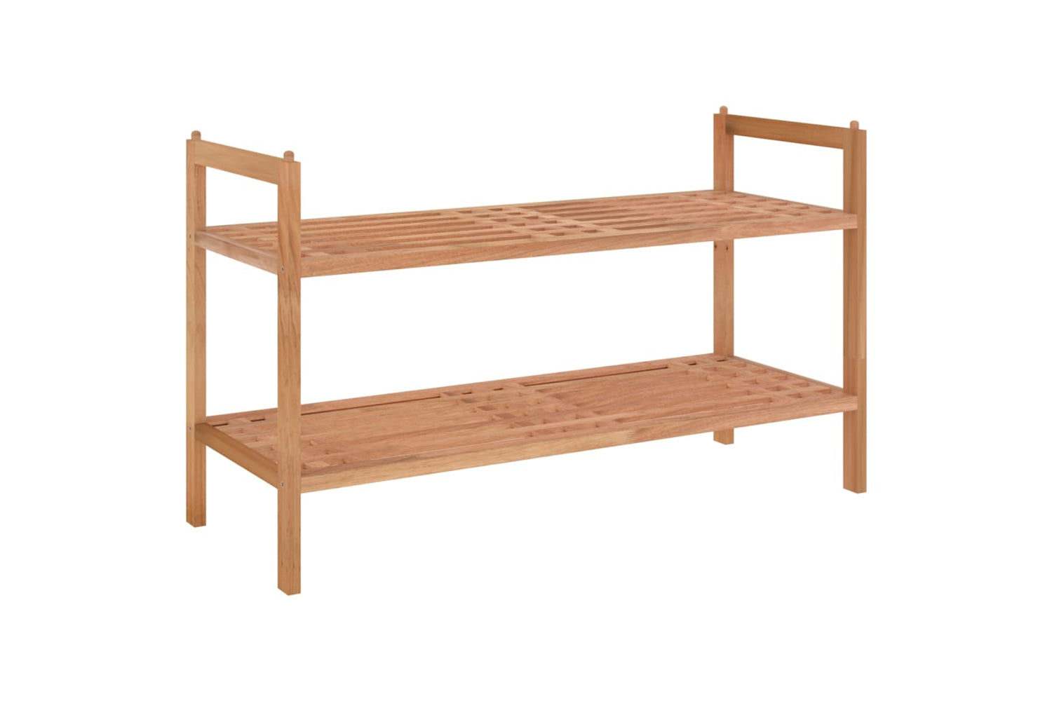 vidaXL 350361 Shoe Rack 69x27x41cm Solid Wood Walnut