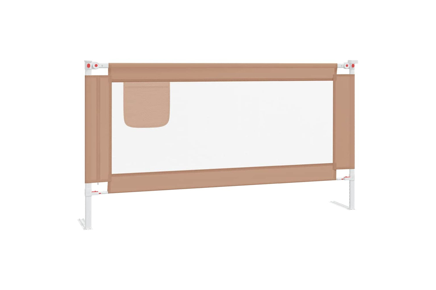 Vidaxl Toddler Safety Bed Rail Taupe 160x25 Cm Fabric
