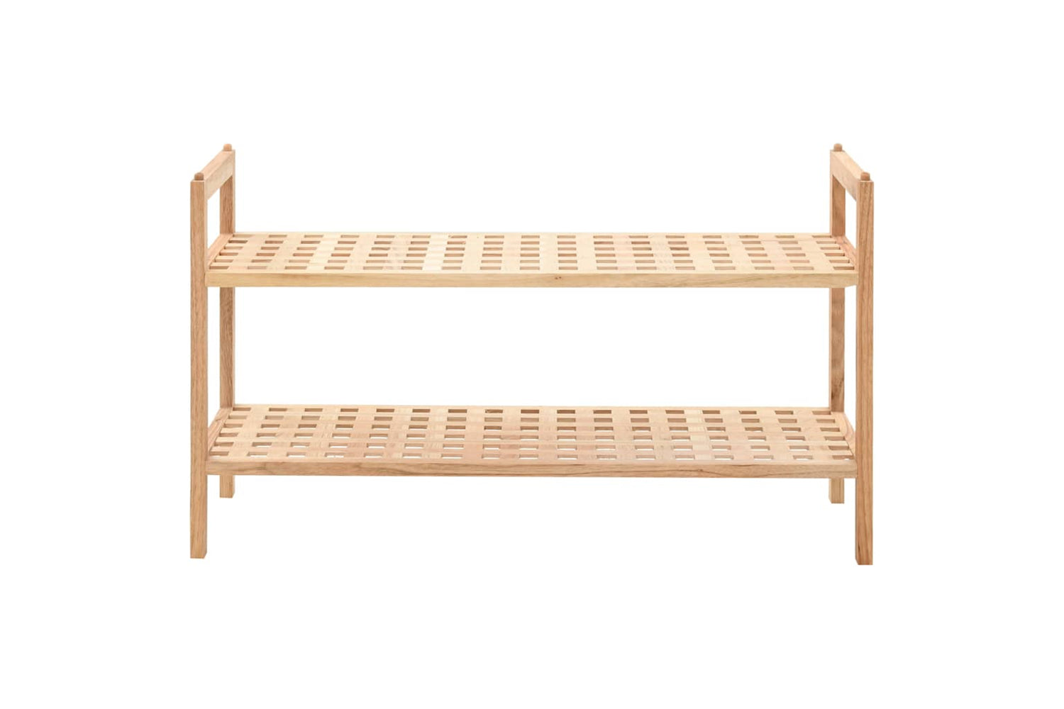 vidaXL 247102 Shoe Rack Solid Walnut Wood 69x26x40cm-2