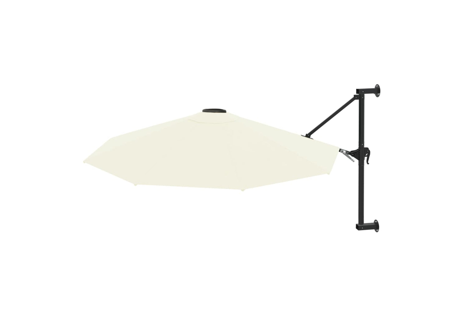 vidaXL Wall-mounted Parasol With Metal Pole 300cm Sand-2