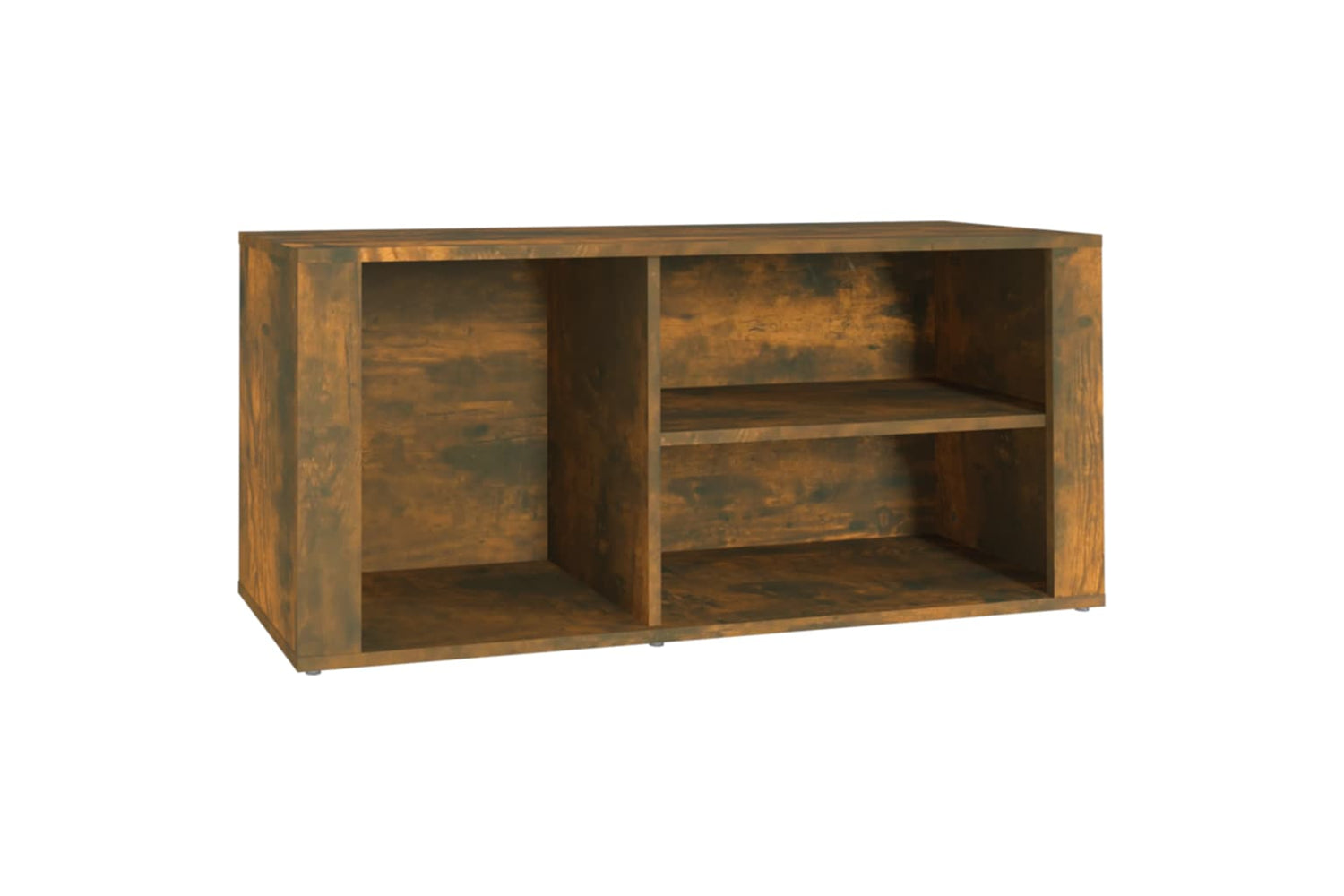 vidaXL 816925 Shoe Cabinet Smoked Oak 100x35x45cm Engineered Wood
