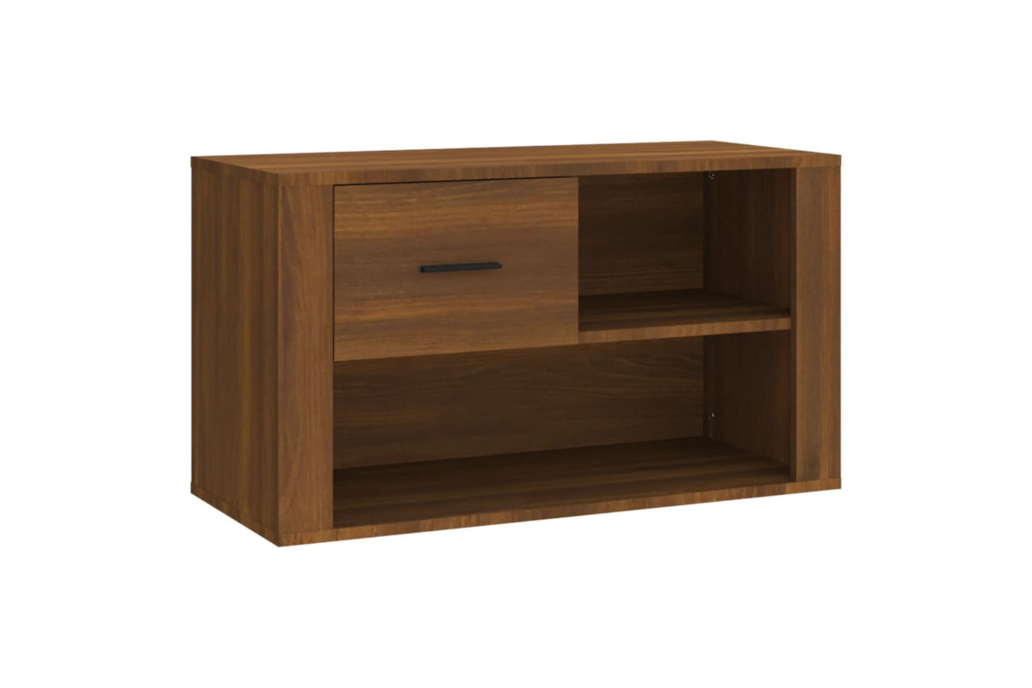 vidaXL 816759 Shoe Cabinet Brown Oak 80x35x45cm Engineered Wood