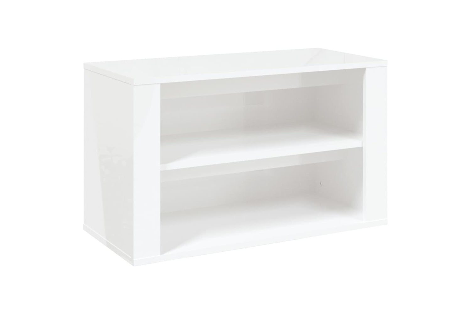 vidaXL 816898 Shoe Rack High Gloss White 75x35x45cm Engineered Wood