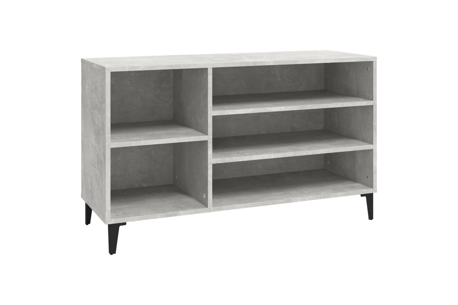 vidaXL 819752 Shoe Cabinet Concrete Grey 102x36x60cm Engineered Wood