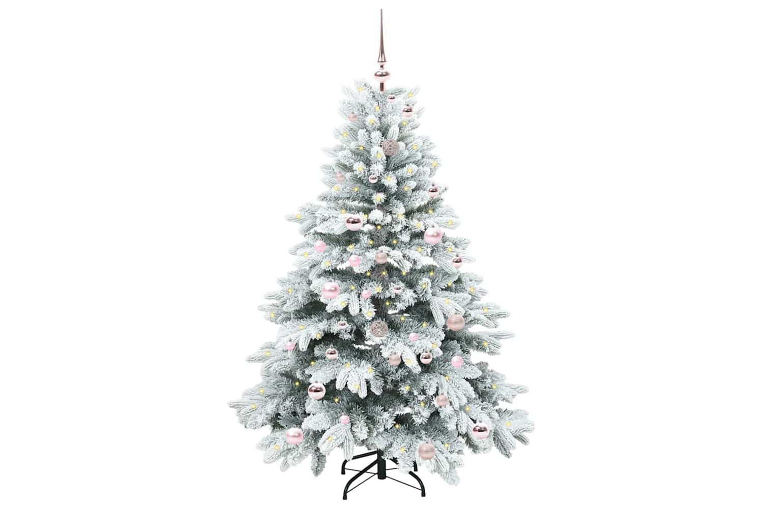 Vidaxl Artificial Christmas Tree With 150 Leds Green 150 Cm Pe And Pvc-2