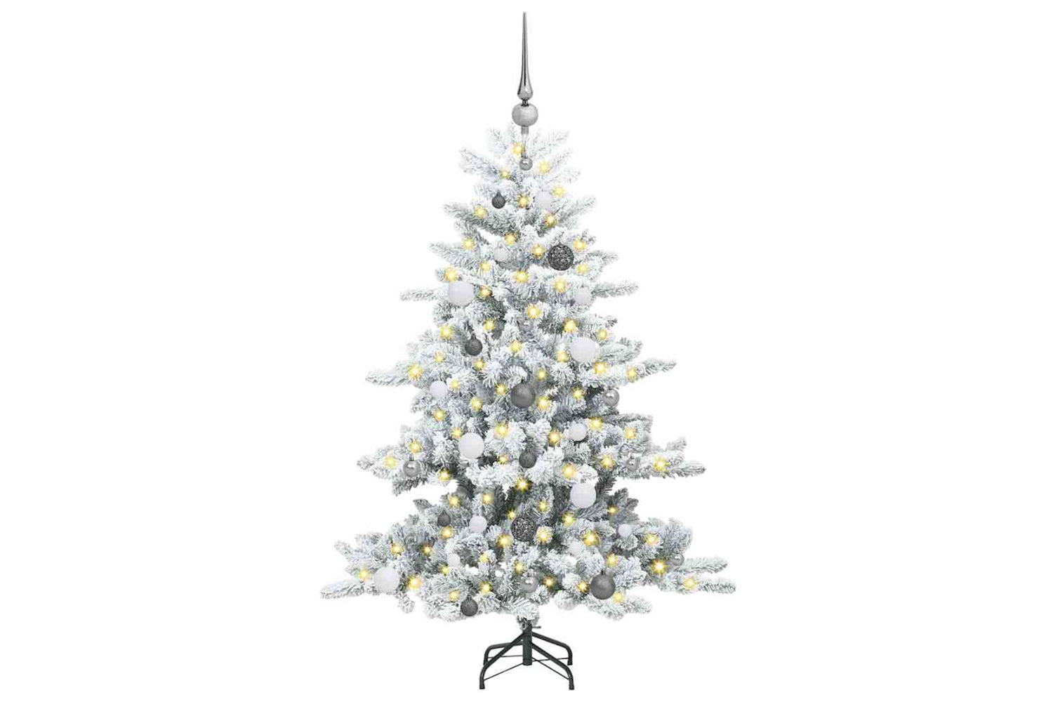 Vidaxl Artificial Hinged Christmas Tree With 150 Leds 150 Cm Pvc-3