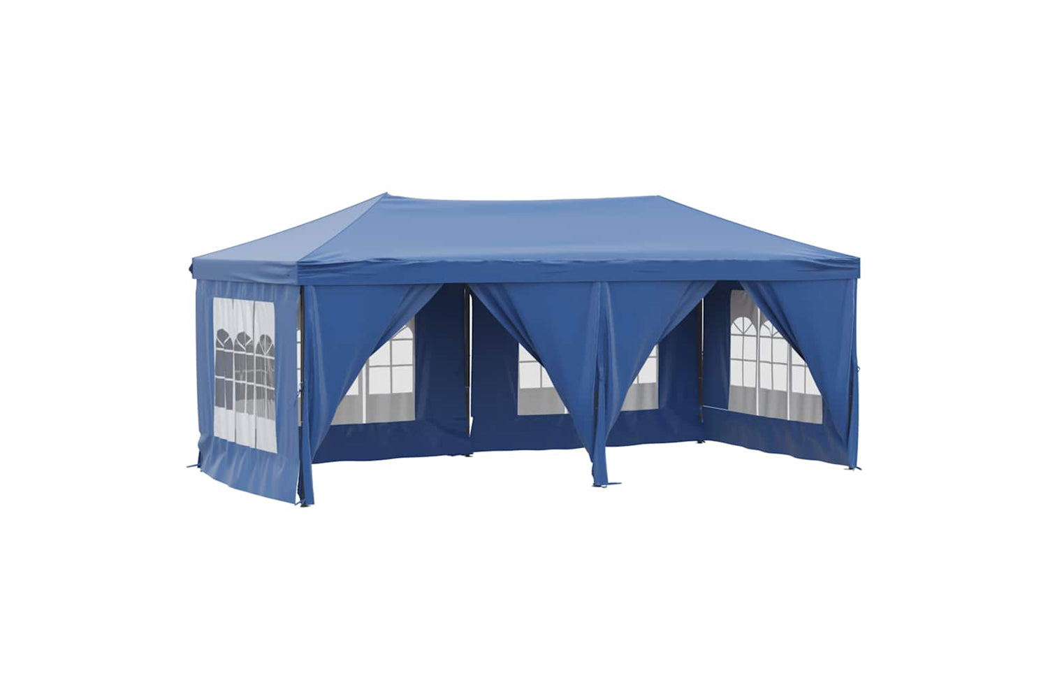 Vidaxl 93542 Folding Party Tent With Sidewalls Blue 3x6 M