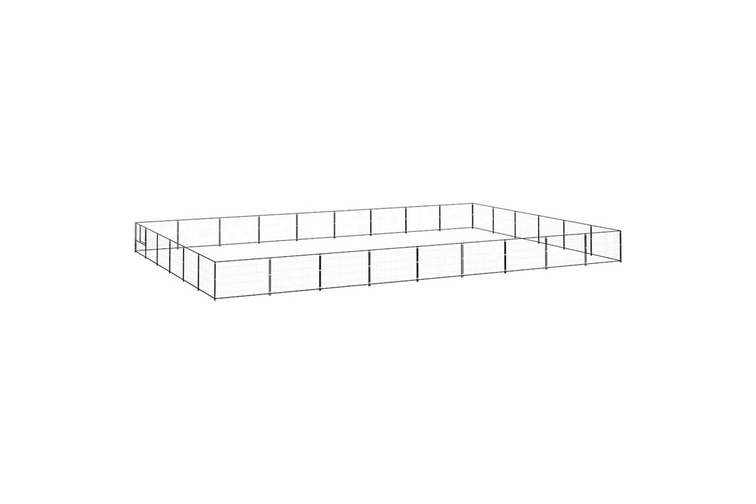 Vidaxl 3082172 Dog Kennel Black 54 M2 Steel