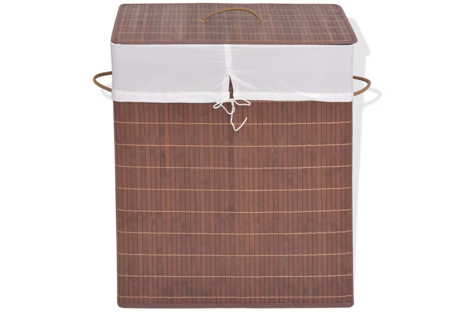 Vidaxl 245579 Bamboo Laundry Bin Rectangular Brown
