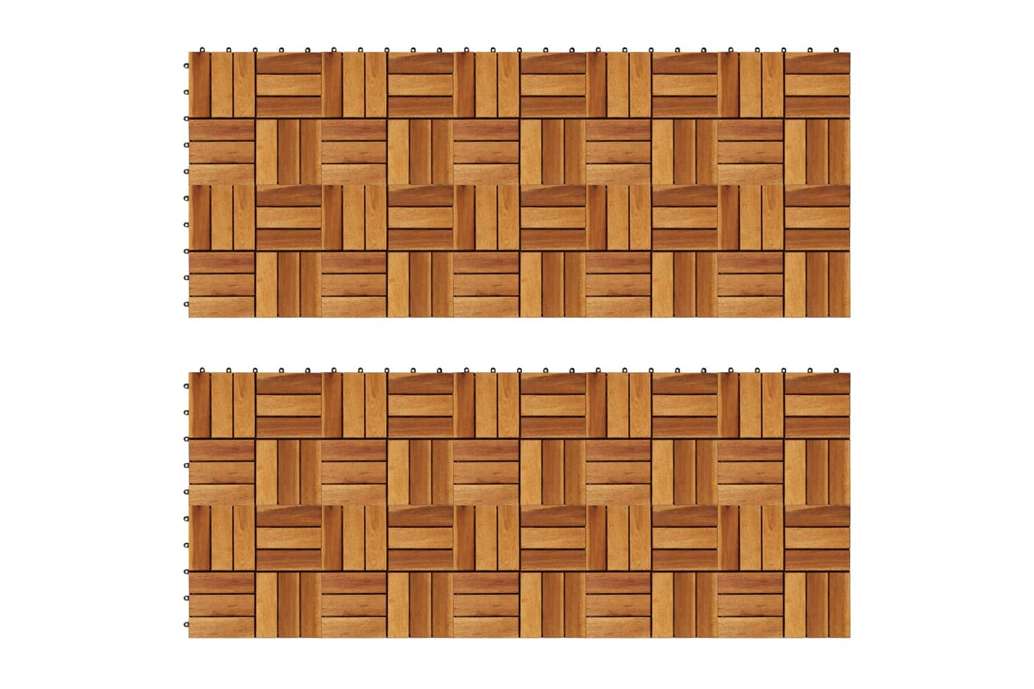 vidaXL 271792 Decking Tiles 30 X 30cm Acacia S-2