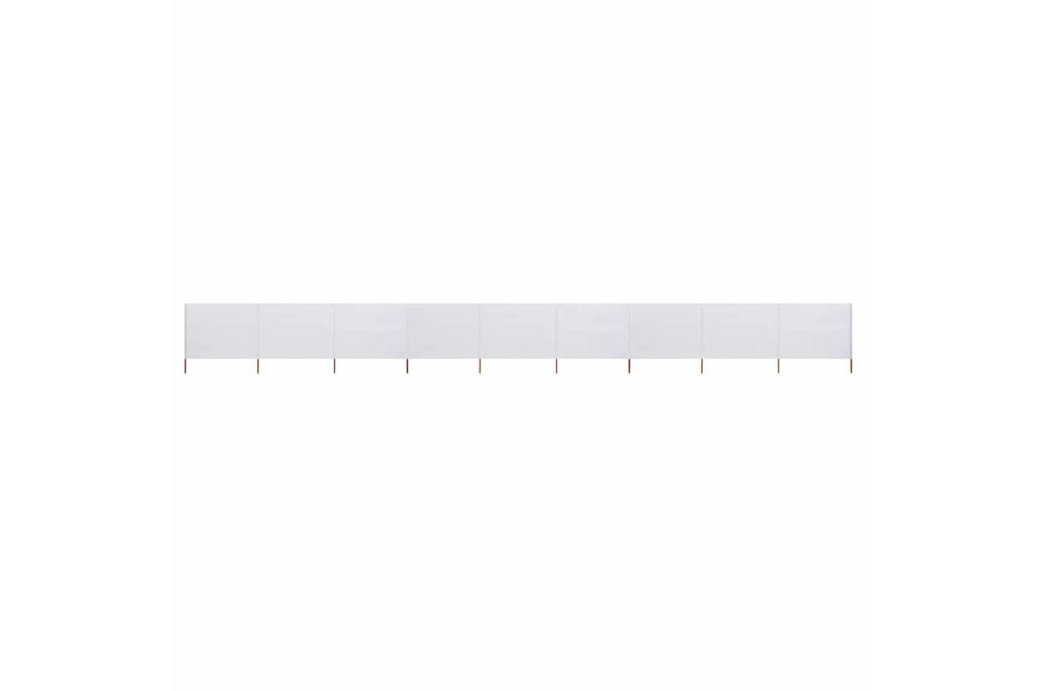 vidaXL 47198 9-panel Wind Screen Fabric 1200x160cm Sand White