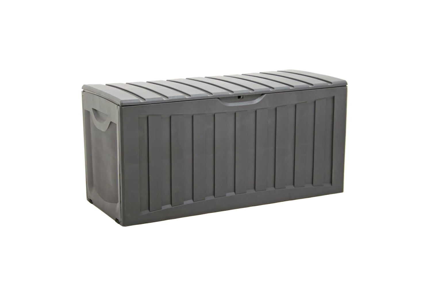 vidaXL 153887 Storage Box Black 118x53x57cm Polypropylene