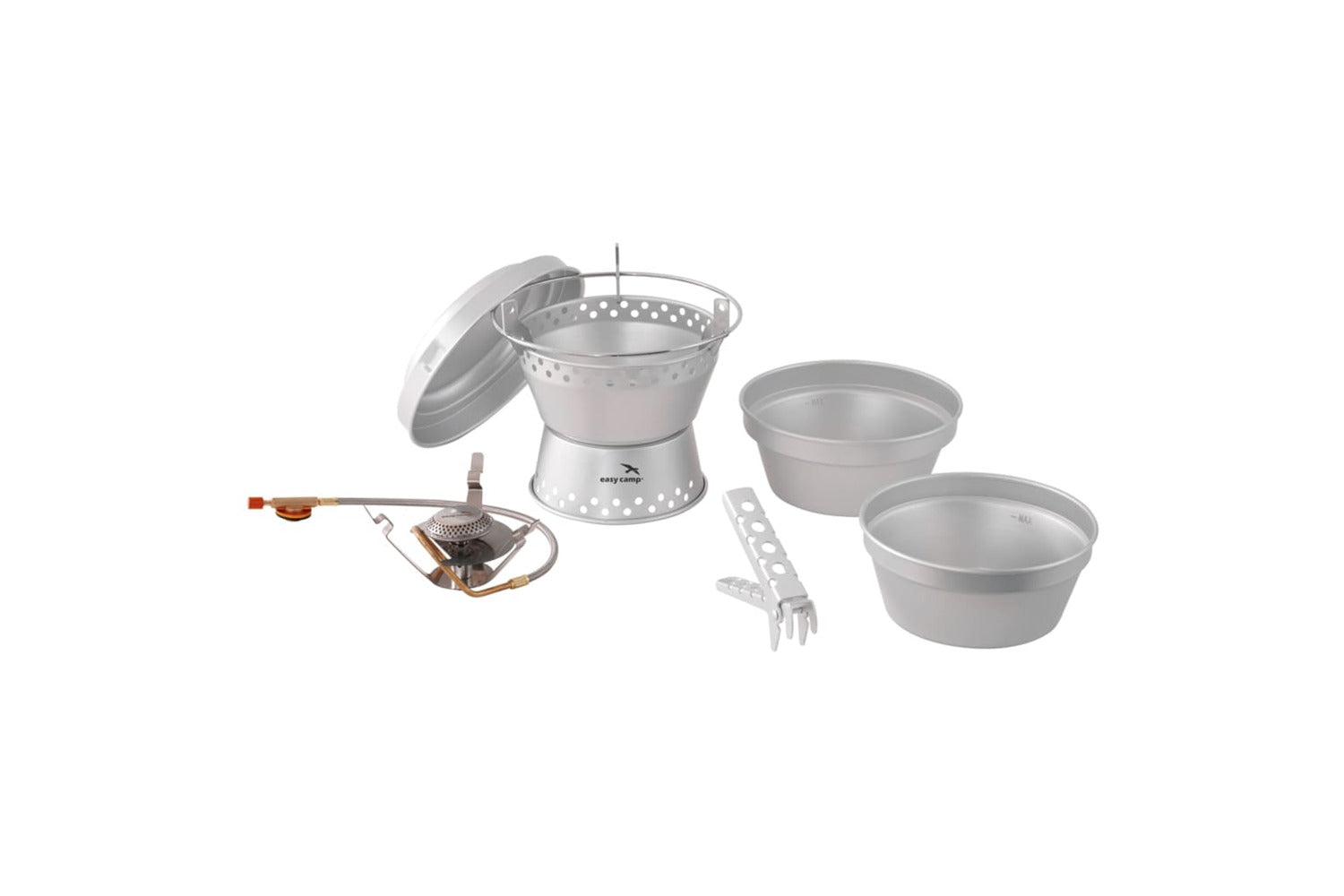 Easy Camp Camping Cooker & Stove Set Storm Silver-2