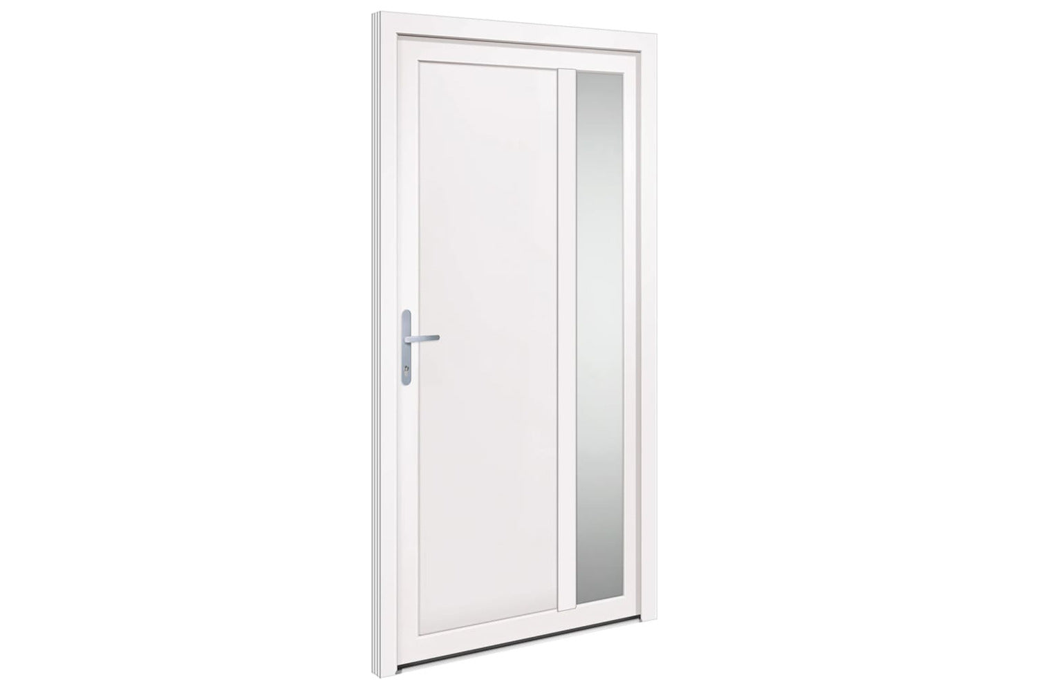 vidaXL 3157096 Front Door White 108x208cm Pvc-2