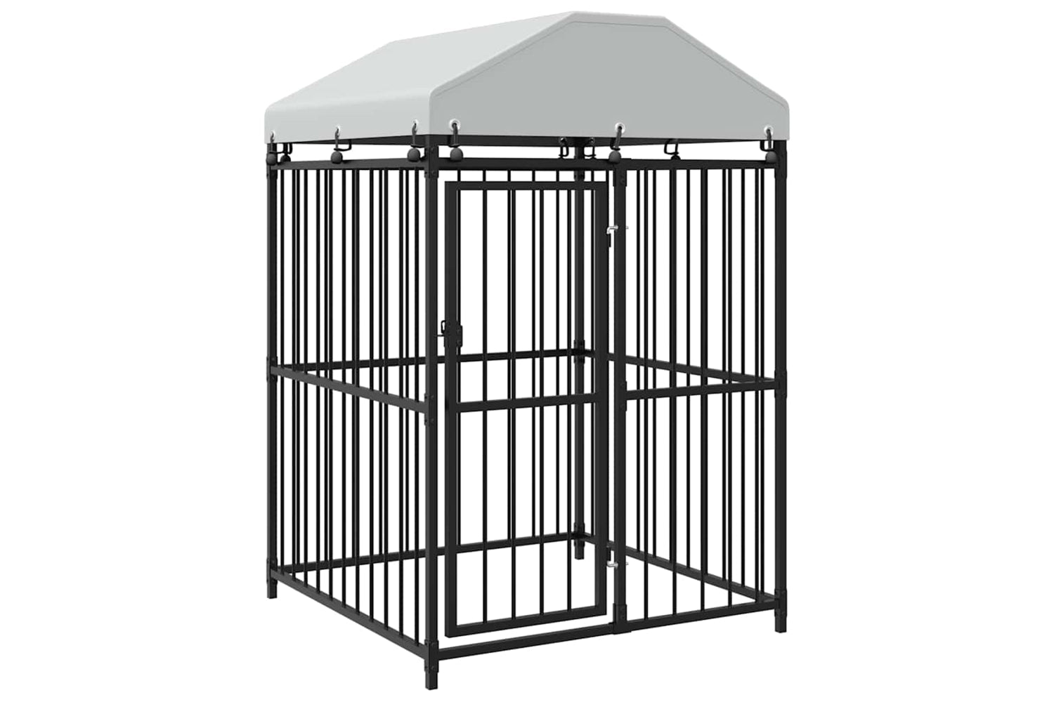 vidaXL 145762 Outdoor Dog Kennel With Roof 120x120x150cm