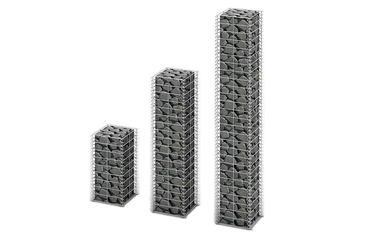 Vidaxl 141048 3 Piece Gabion Set Galvanised Wire