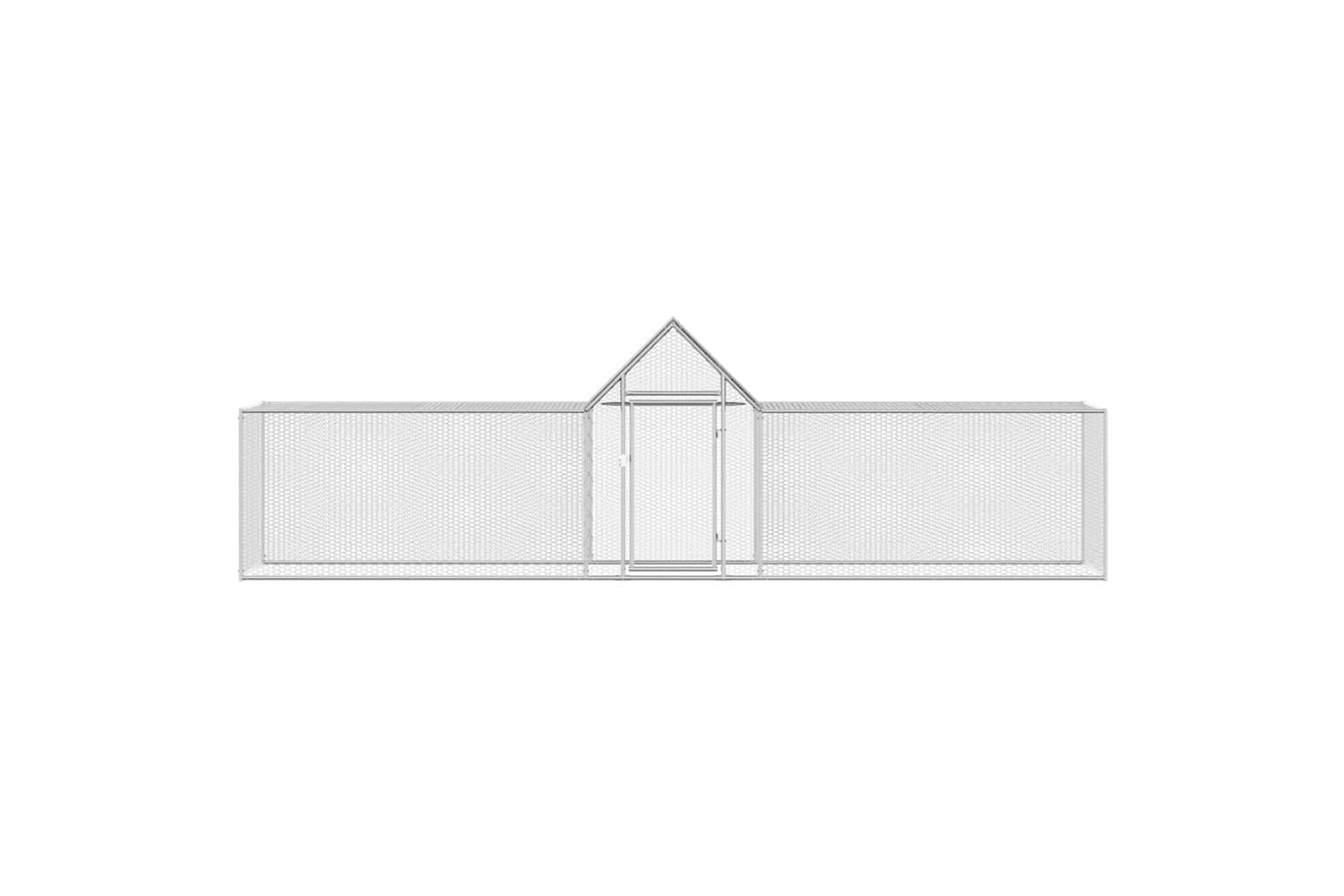 Vidaxl 144560 Chicken Coop 5x1x1.5 M Galvanised Steel-2