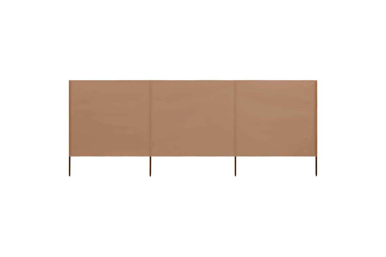 vidaXL 47143 3-panel Wind Screen Fabric 400x80cm Taupe