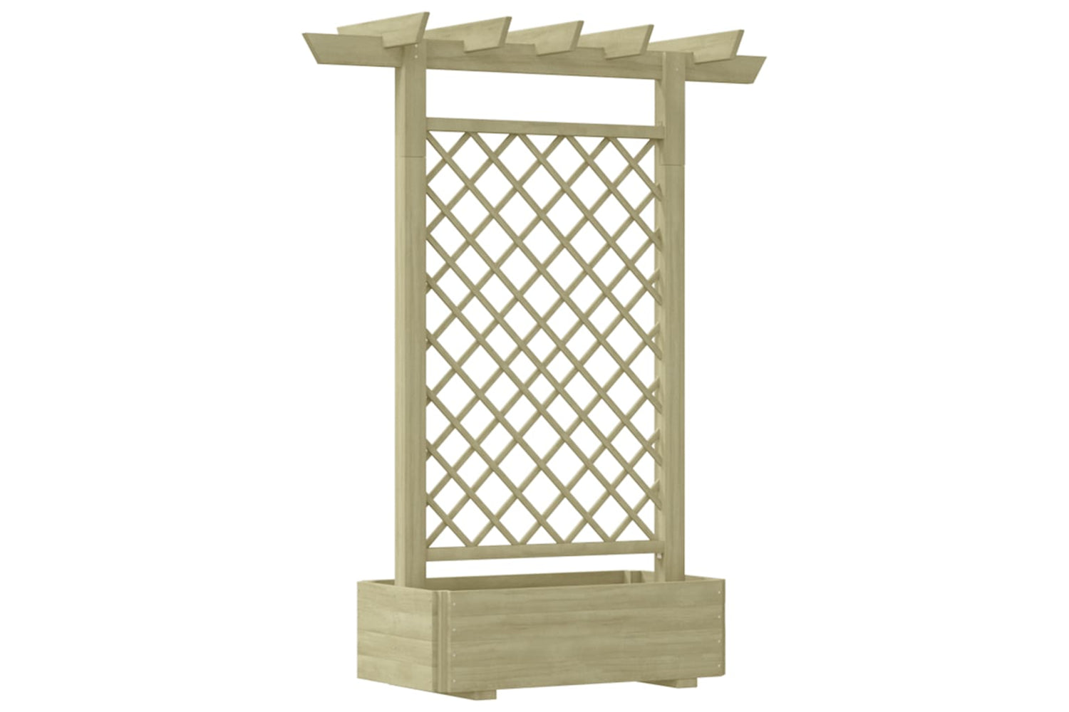 vidaXL 41702 Garden Pergola Planter 162x56x204cm Wood