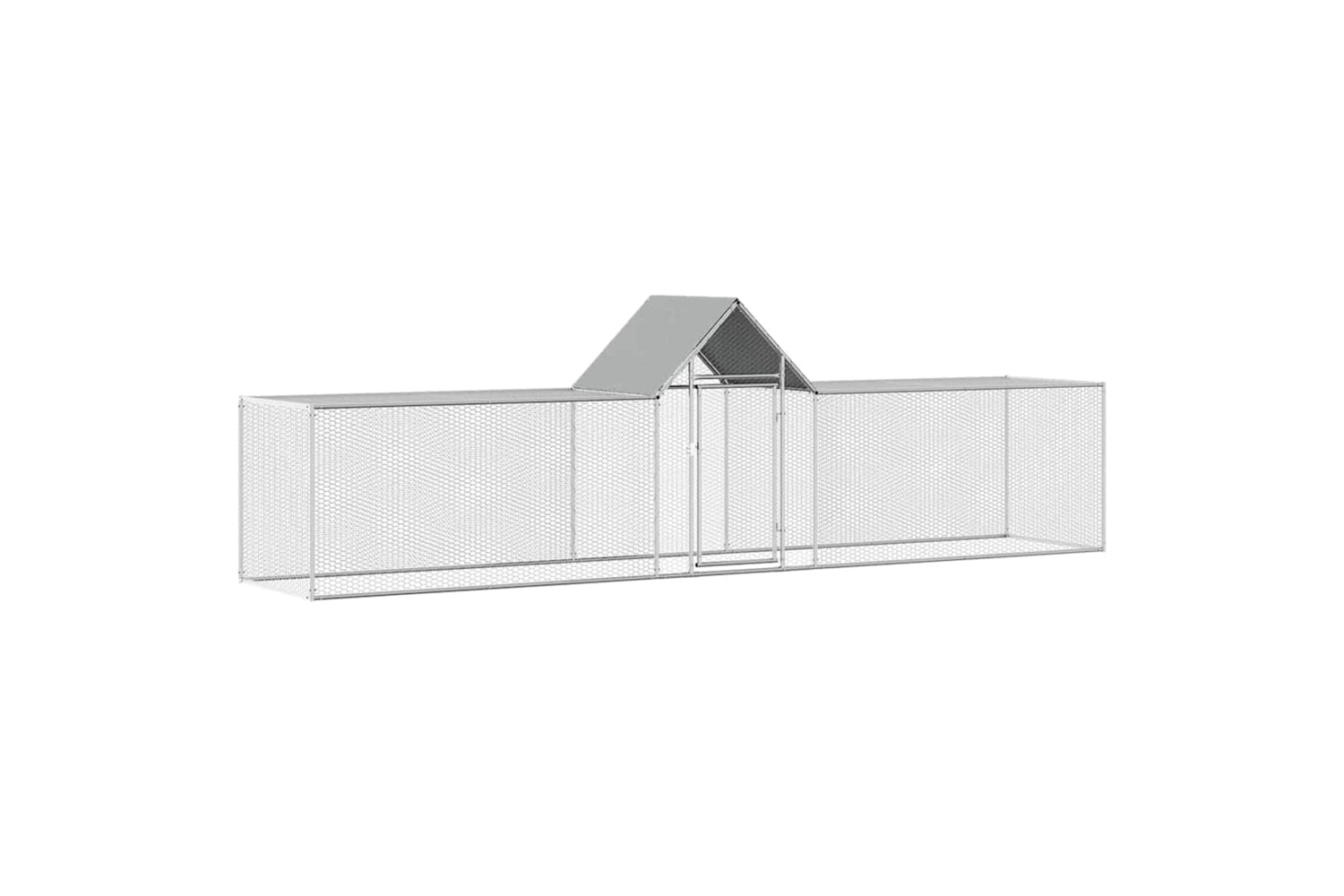 Vidaxl 144560 Chicken Coop 5x1x1.5 M Galvanised Steel