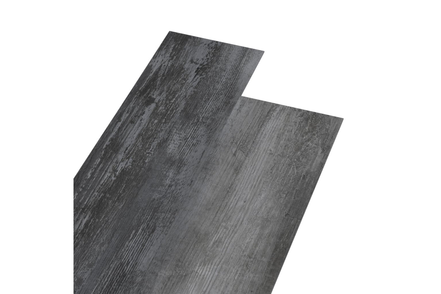 Vidaxl Pvc Flooring Planks 5.02 MÂ² 2 Mm Self-adhesive Shiny Grey-2