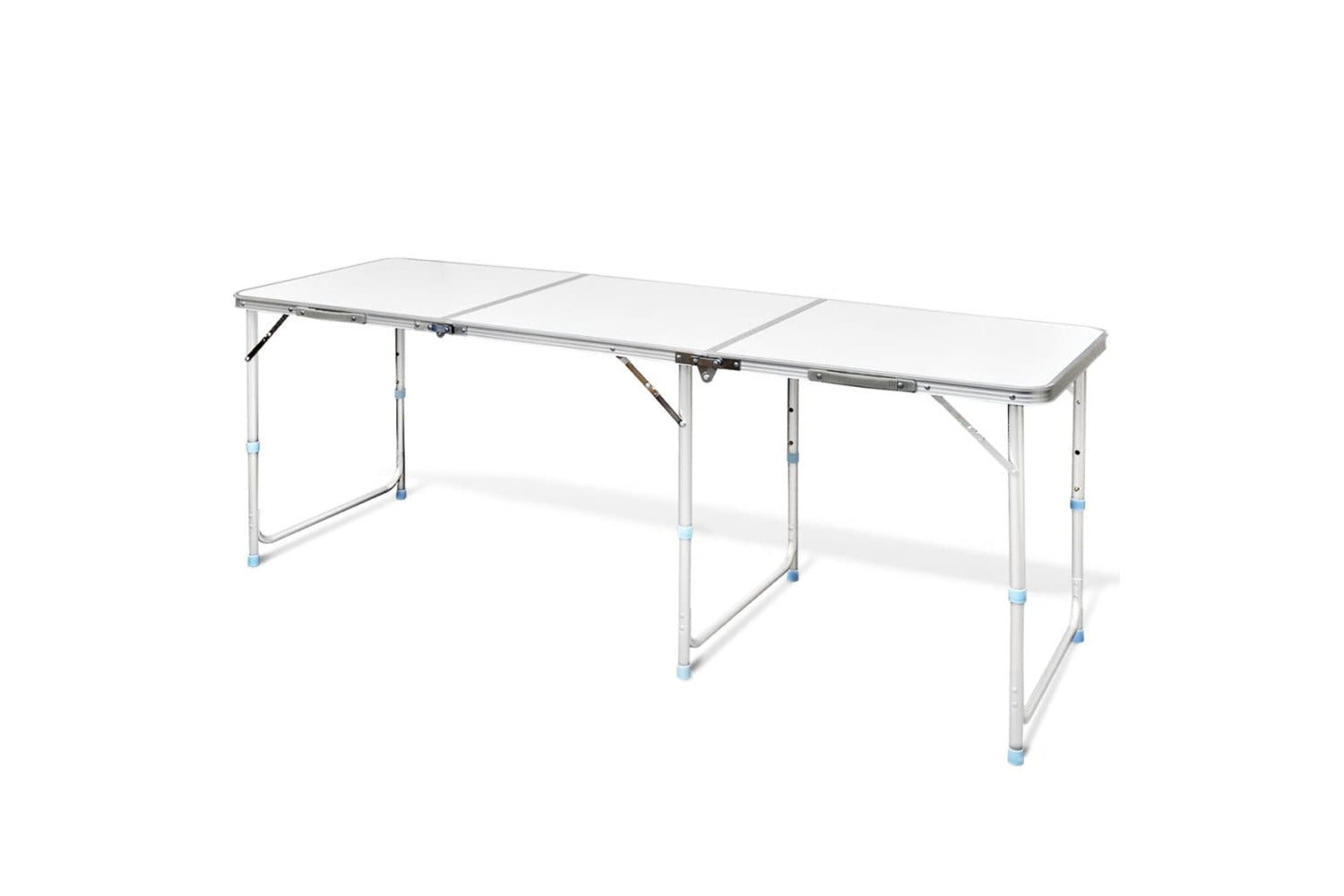 vidaXL 41326 Foldable Camping Table Height Adjustable Aluminium 180 X 60cm-2