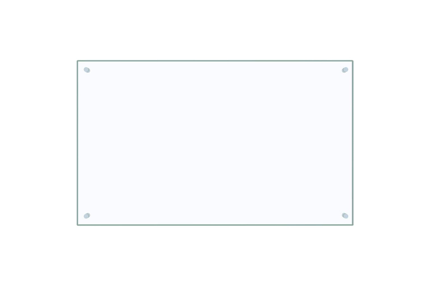 Vidaxl Kitchen Backsplash Transparent 100 X 60 Cm Tempered Glass
