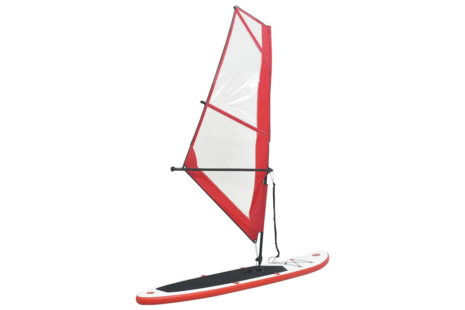 Vidaxl Inflatable Stand Up Paddleboard With Sail Set Red And White-2