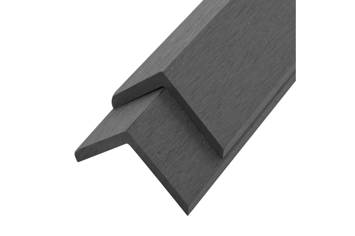 vidaXL 45019 5 Pcs Decking Angle Trims Wpc 170cm Grey-2